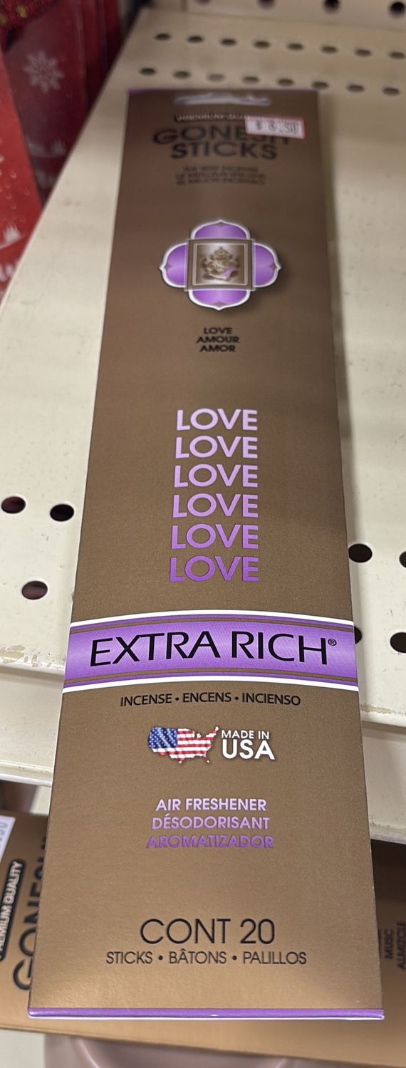 Gonesh sticks love 20 cont