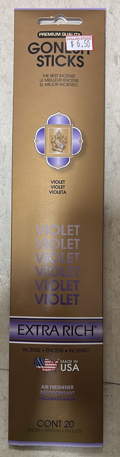Gonesh sticks violet 20 cont