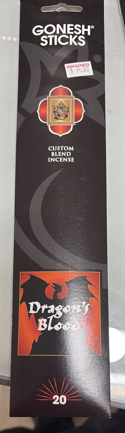 Gonesh sticks dragon blood