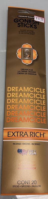 Gonesh sticks dreamcicle 20 cont