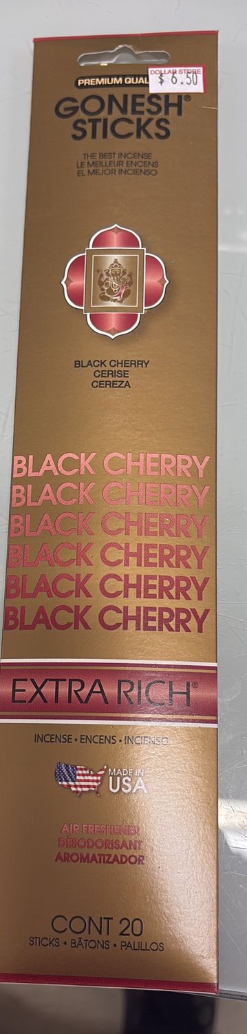 Gonesh sticks black cherry 20 cont