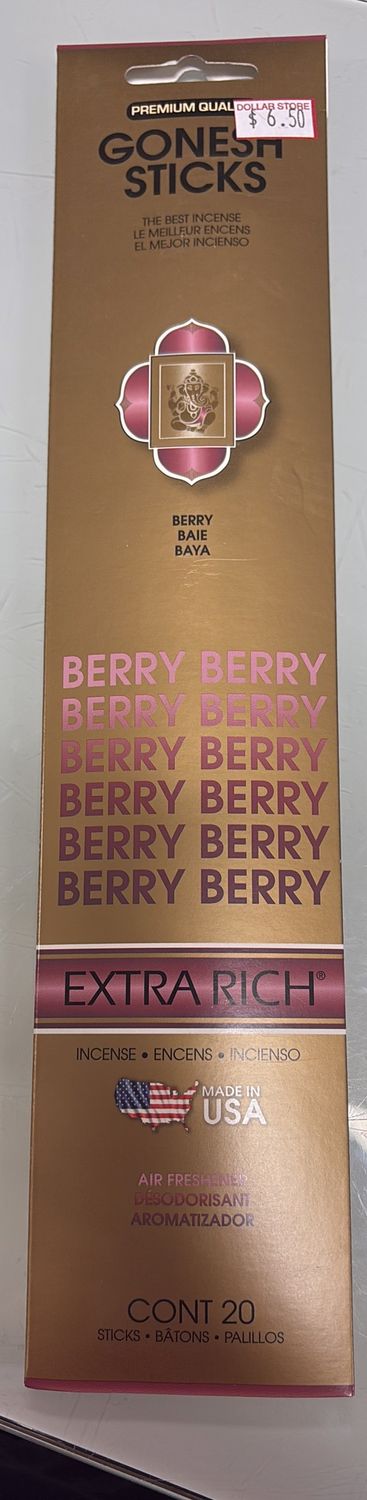 Gonesh sticks berry berry 20 cont