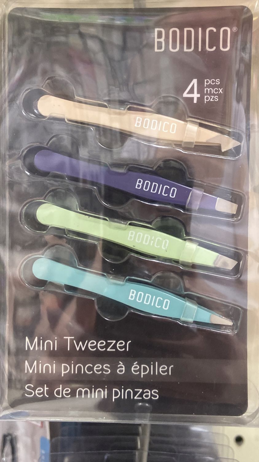 BODICO: 4pc Mini Tweezers