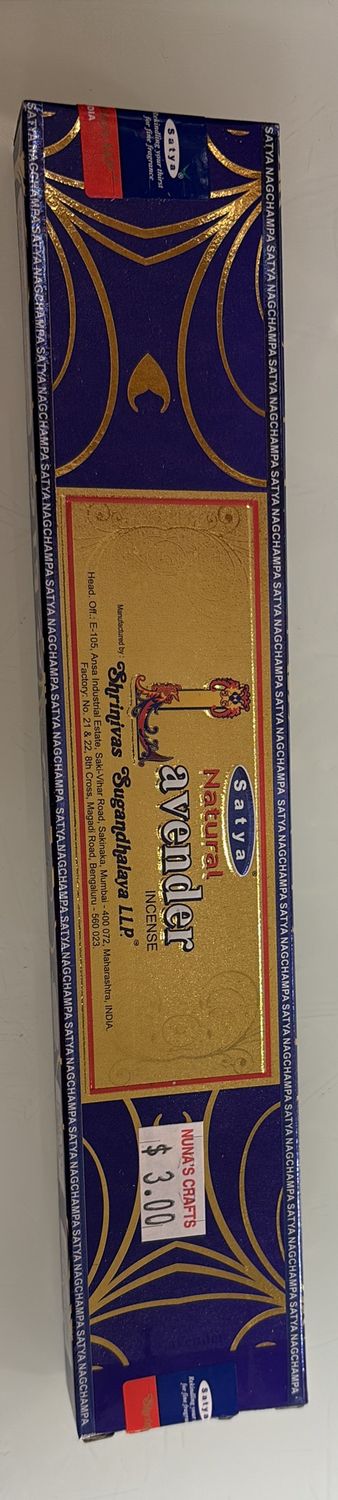 Natural lavender incense