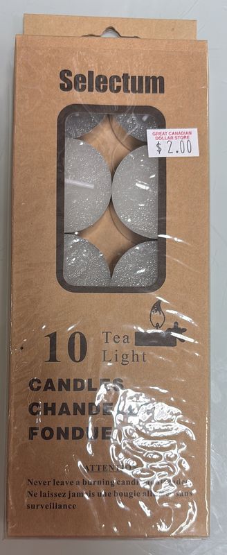 Selectum 10 tea light candles