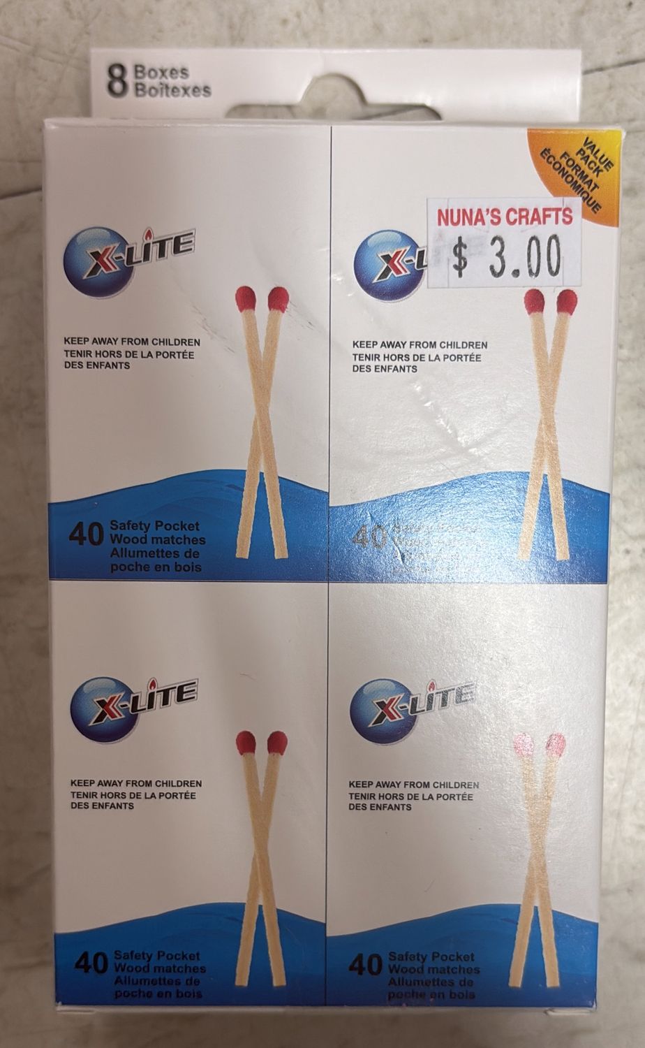 8 Boxes xLite matchwood