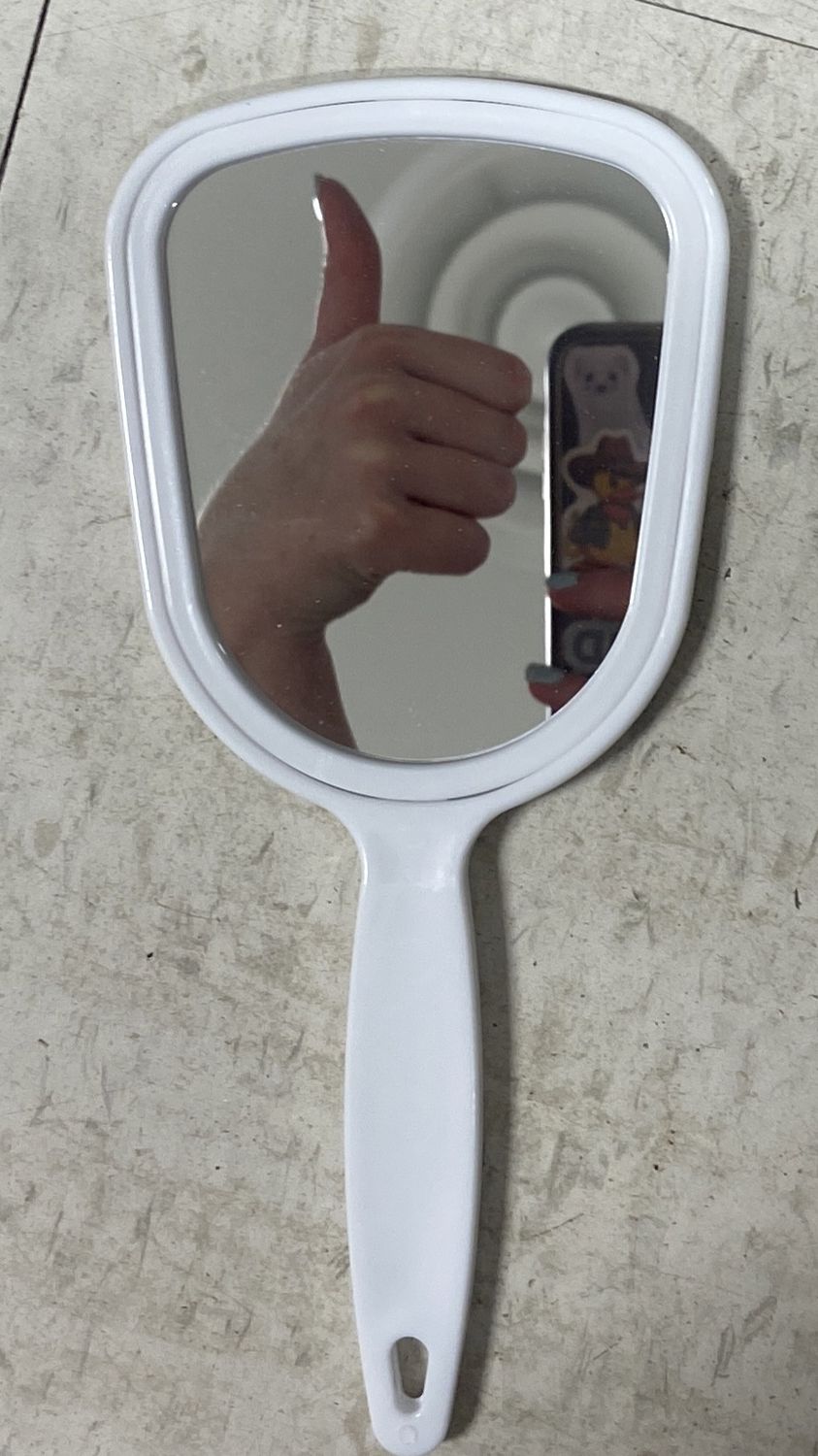 LeSalon: Small Black/White Handheld Mirror