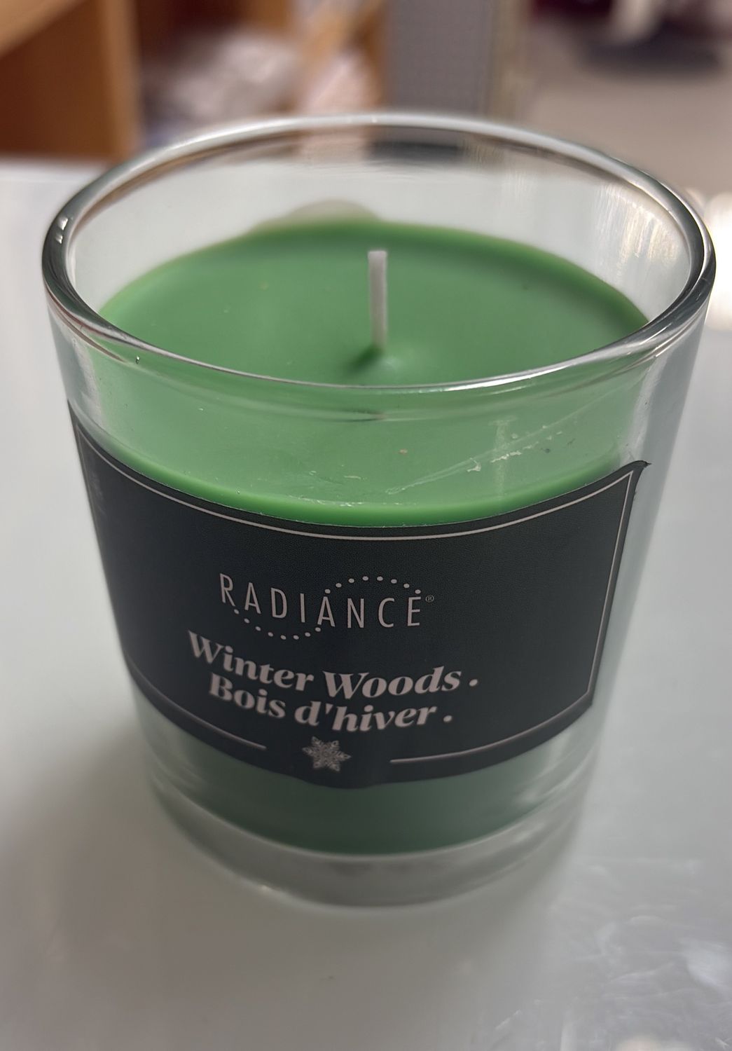 Radiance winter woods scented candle