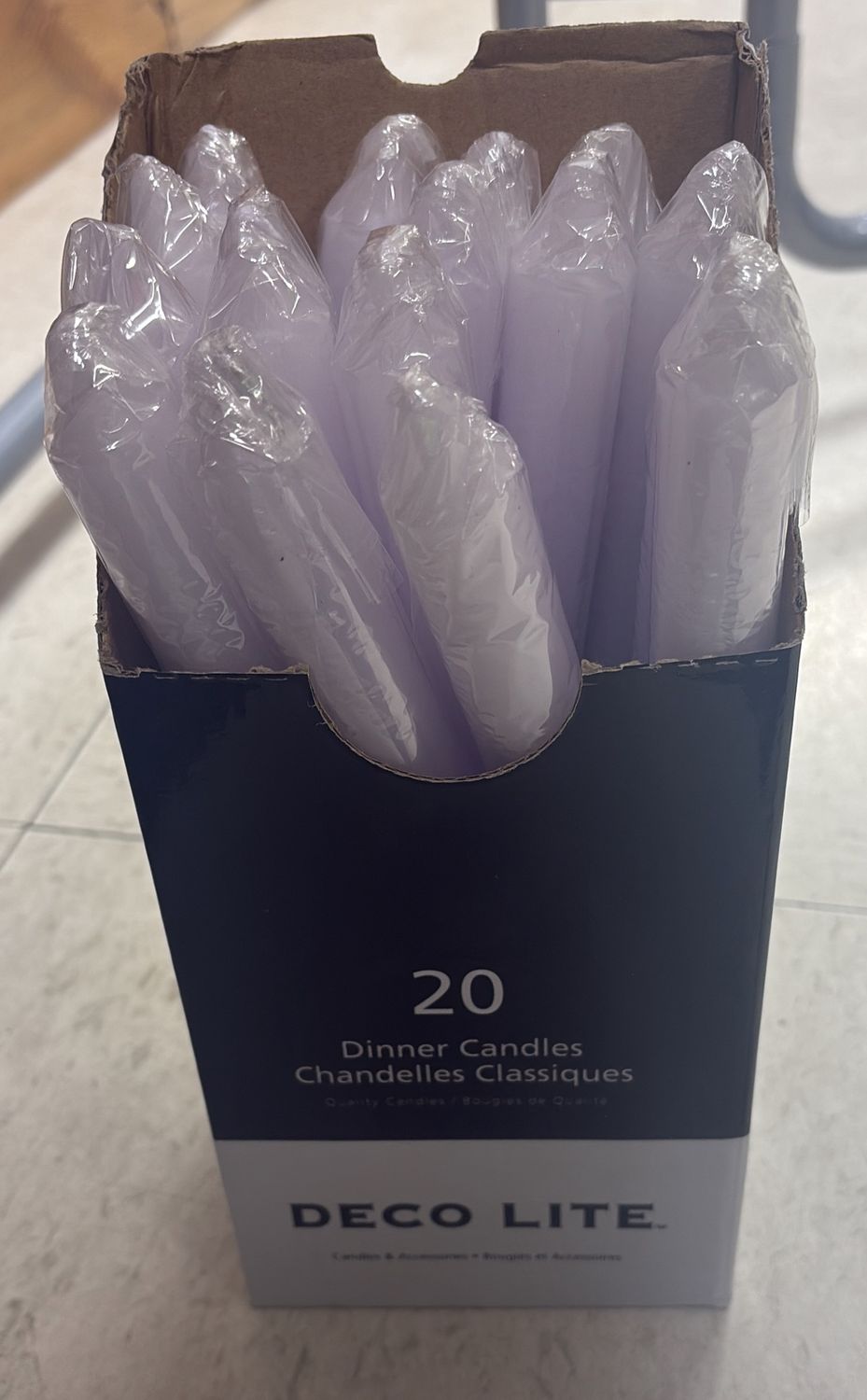 20 dinner candles deco lite