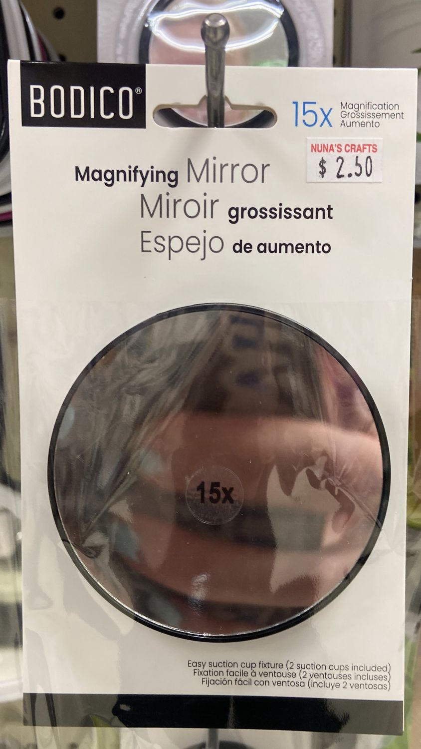 BODICO: 15x Magnification Magnifying Mirror