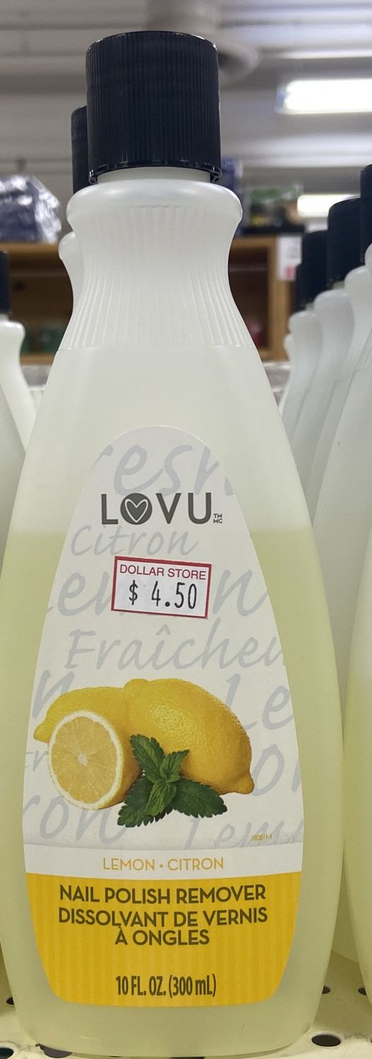 Lovu: Lemon Nail Polish Remover