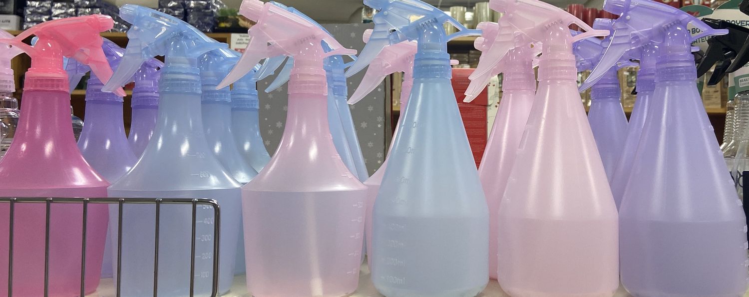 M.H.I: Pink/Purple/Blue Color Spray Bottle