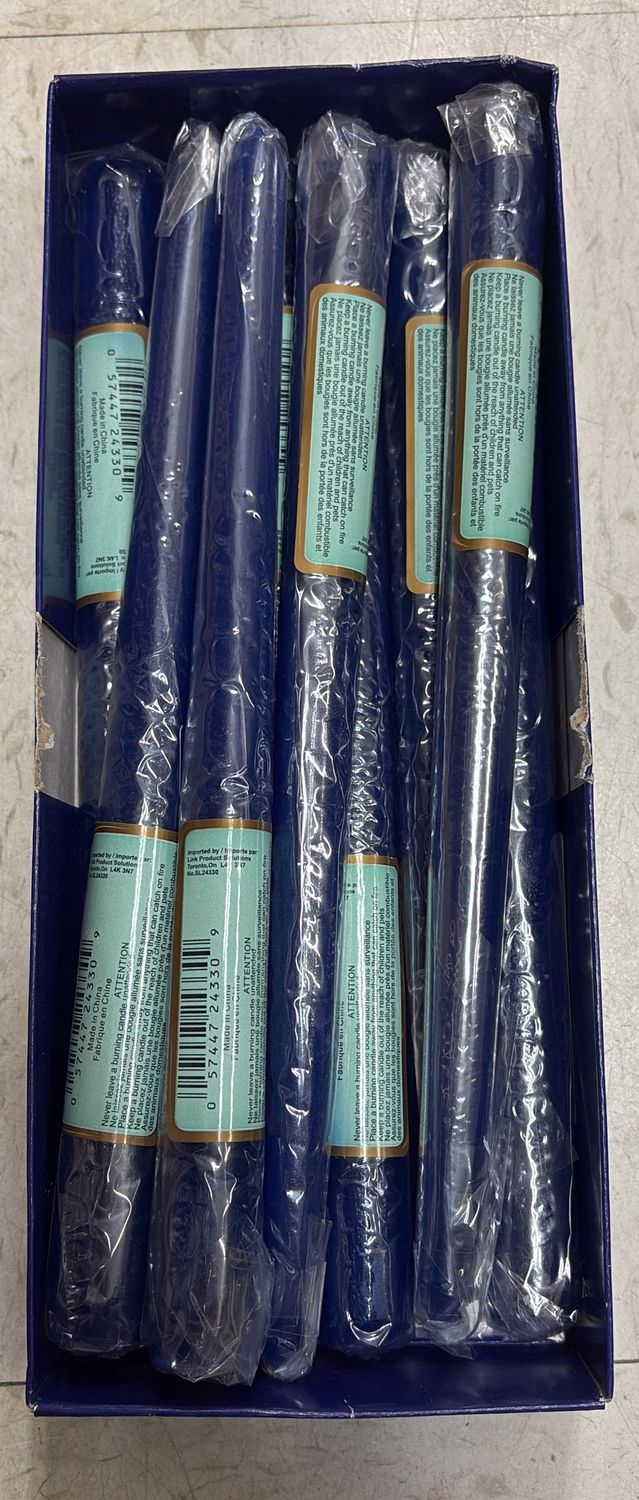 10.5in Royal Blue Tapered Candle