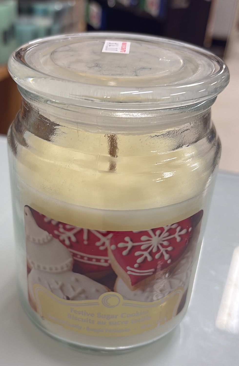 Festive sugar cookies  scented candle