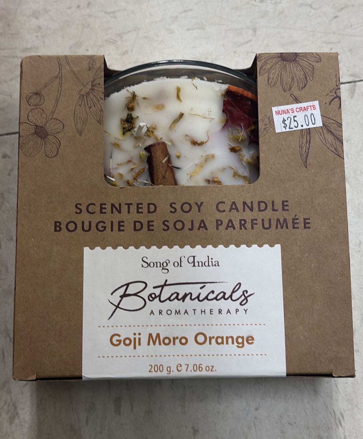Scented soy candle ( song of india )