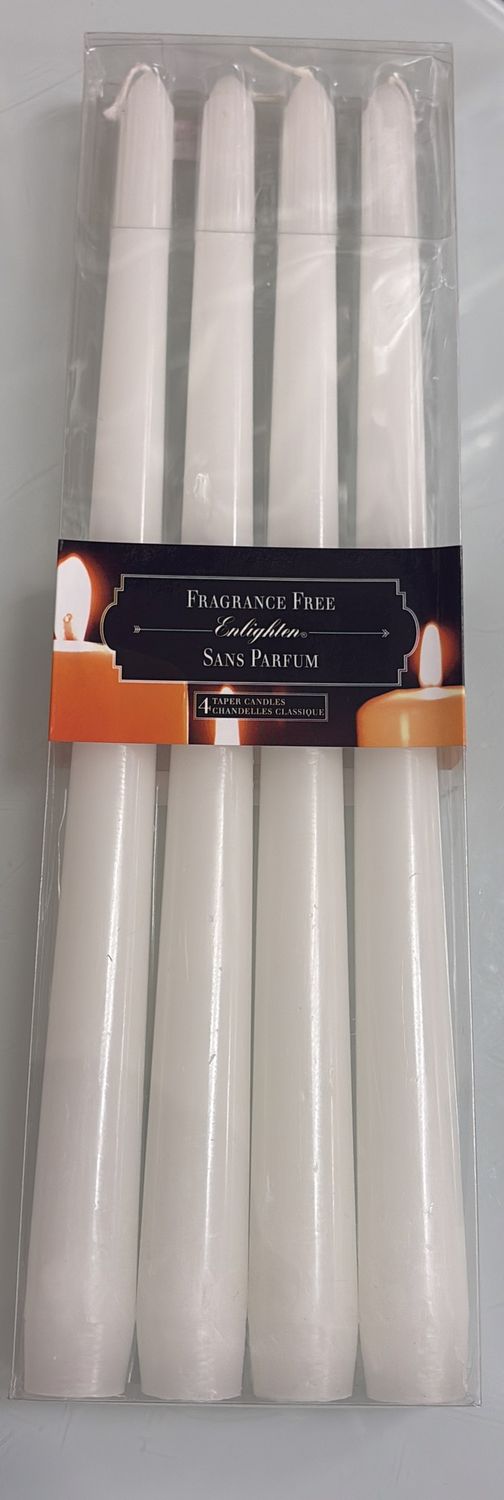 Big frangrance free 4 taper candles