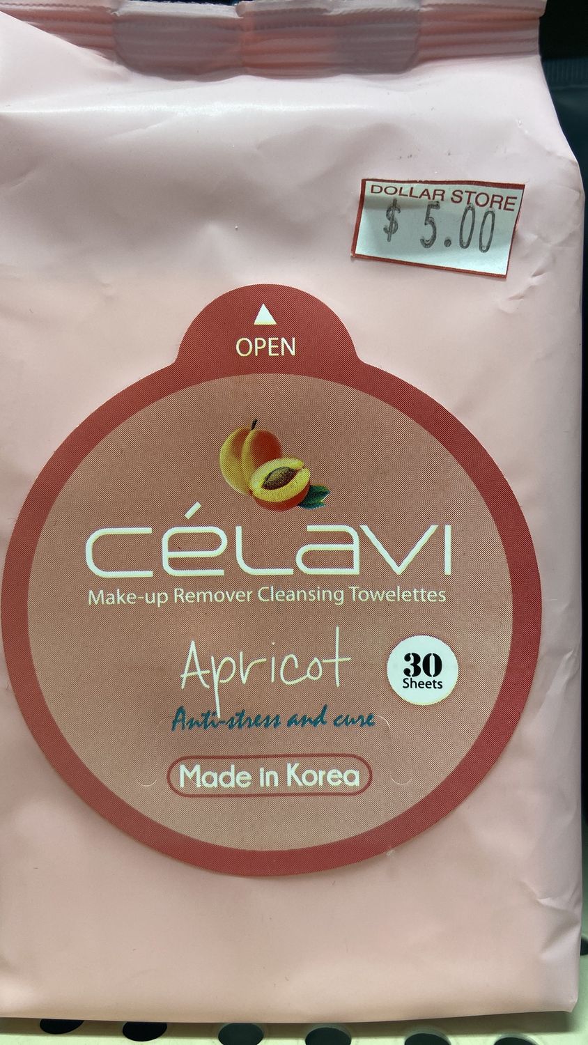 Célavi: Apricot Makeup Removing Cleaning Wipes