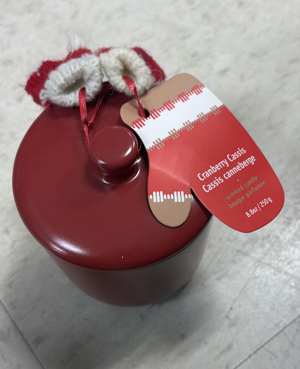 Cranberry cassis scented candles 250g