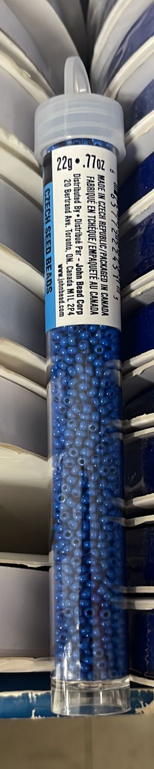 10/0 Czech Seed Beads ( 63210010-120 Terra Intensive Blue)
