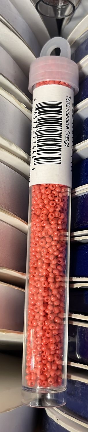 10/0 Czech Seed Beads ( 63210010-115 Terra Intensive Orange)