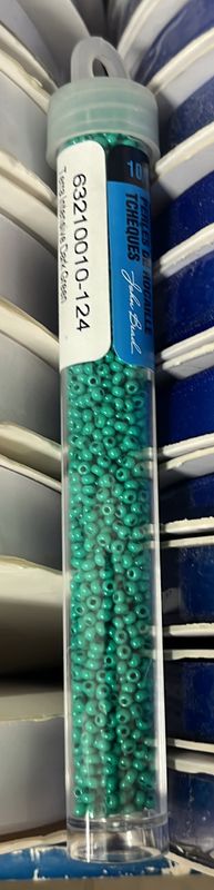 10/0 Czech Seed Beads ( 63210010-124 Terra Intensive Dark Green)
