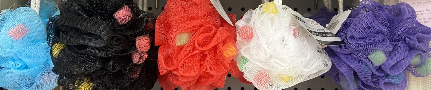 BODICO: Asst. Bath Sponge with Foam Bits
