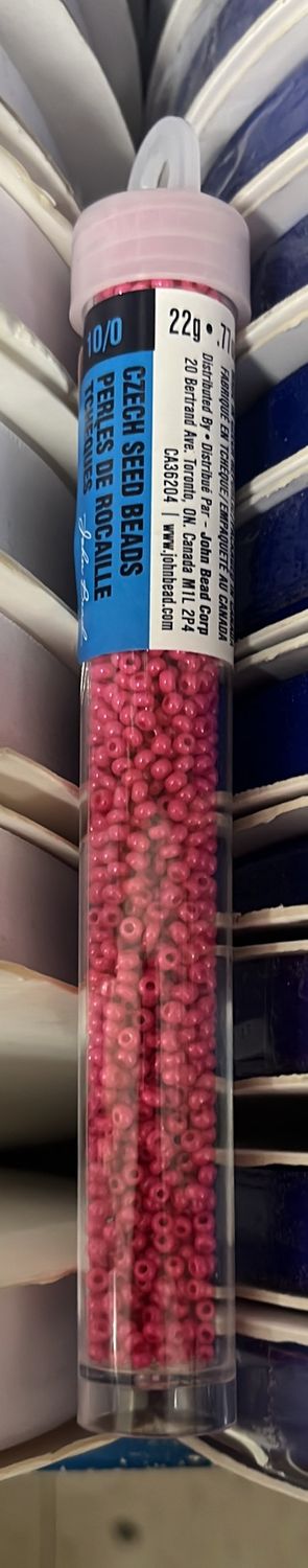 10/0 Czech Seed Beads ( 63210010-116 Terra Intensive Rose) 