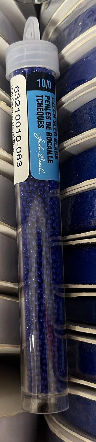 10/0 Czech Seed Beads ( 63210010-083 Opaque Royal Blue)