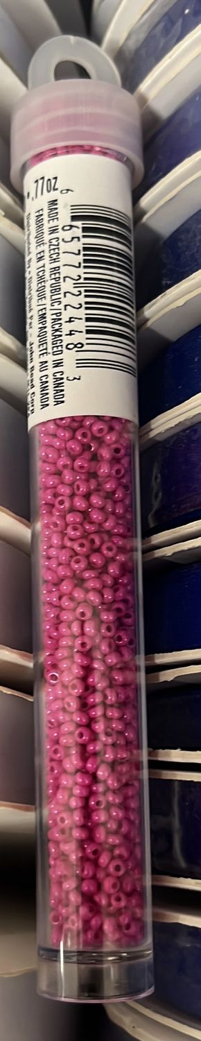 10/0 Czech Seed Beads ( 63210010-117 Terra Intensive Pink) 