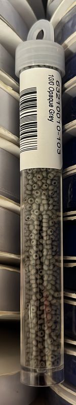 10/0 Czech Seed Beads ( 63210010-103 Opaque Grey)