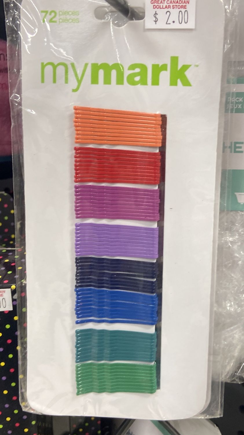 Mymark: 72x Asst. Color Bobby Pins