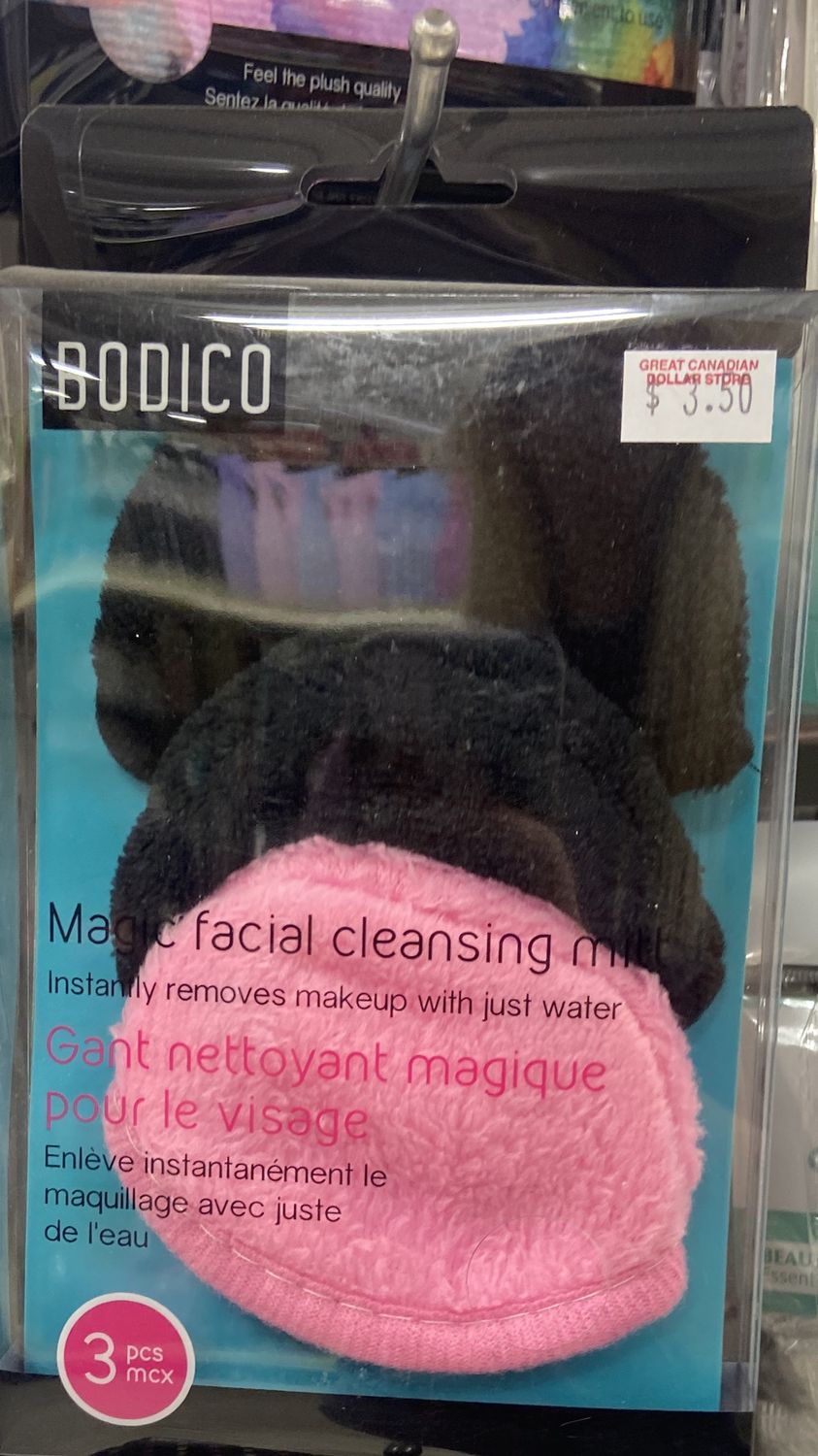 BODICO: 3x Magic Facial Cleasing Mitts