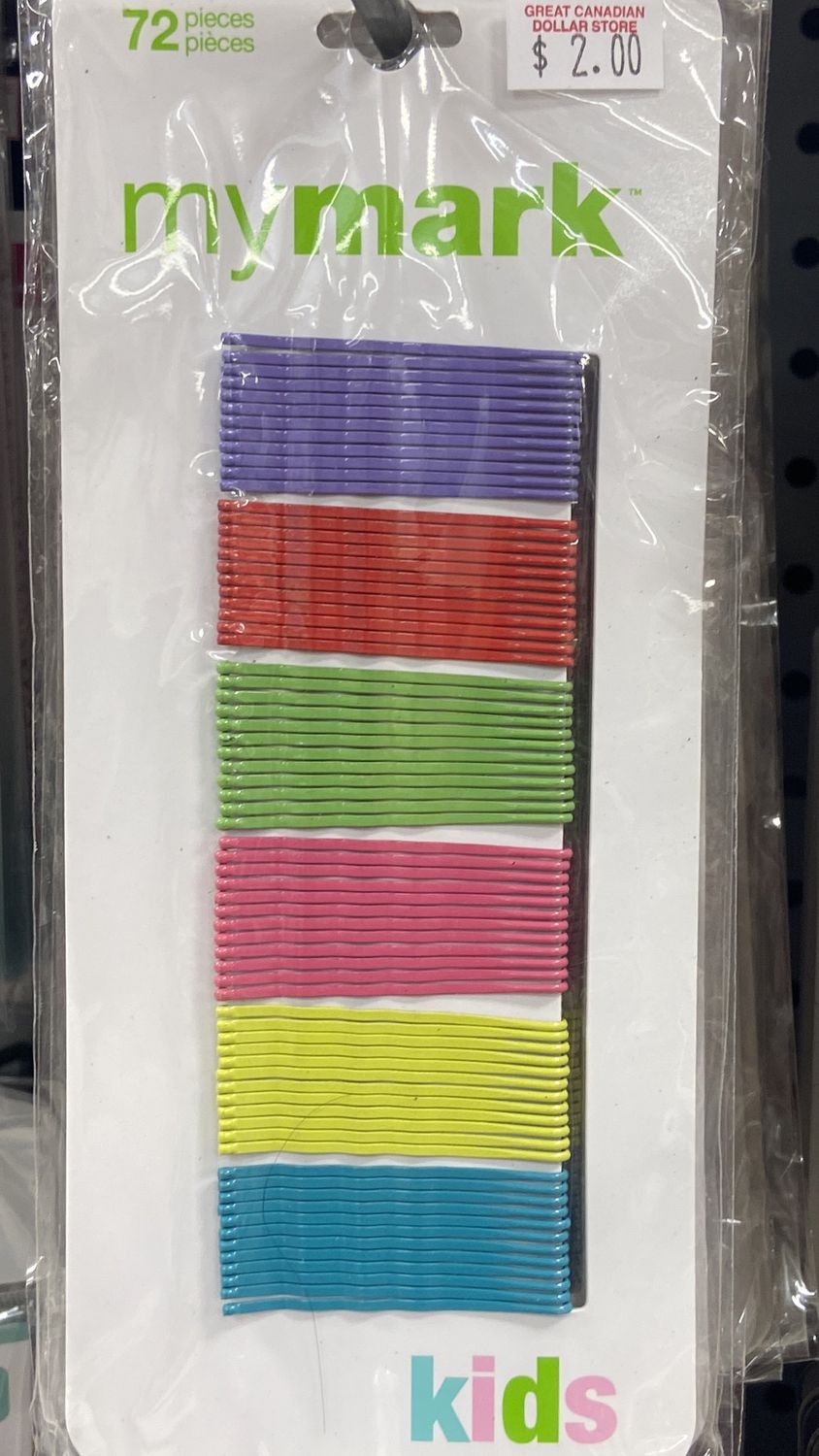 Mymark: Kids 72pc Asst. Color Bobby Pins