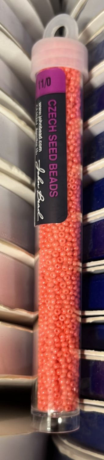 11/0 Czech Seed Beads (66443112V Terra Intensive Orange)