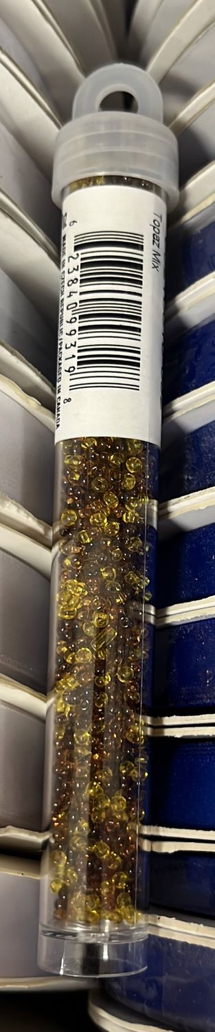 10/0 Czech Seed Beads (63210010-092 Topaz Mix)