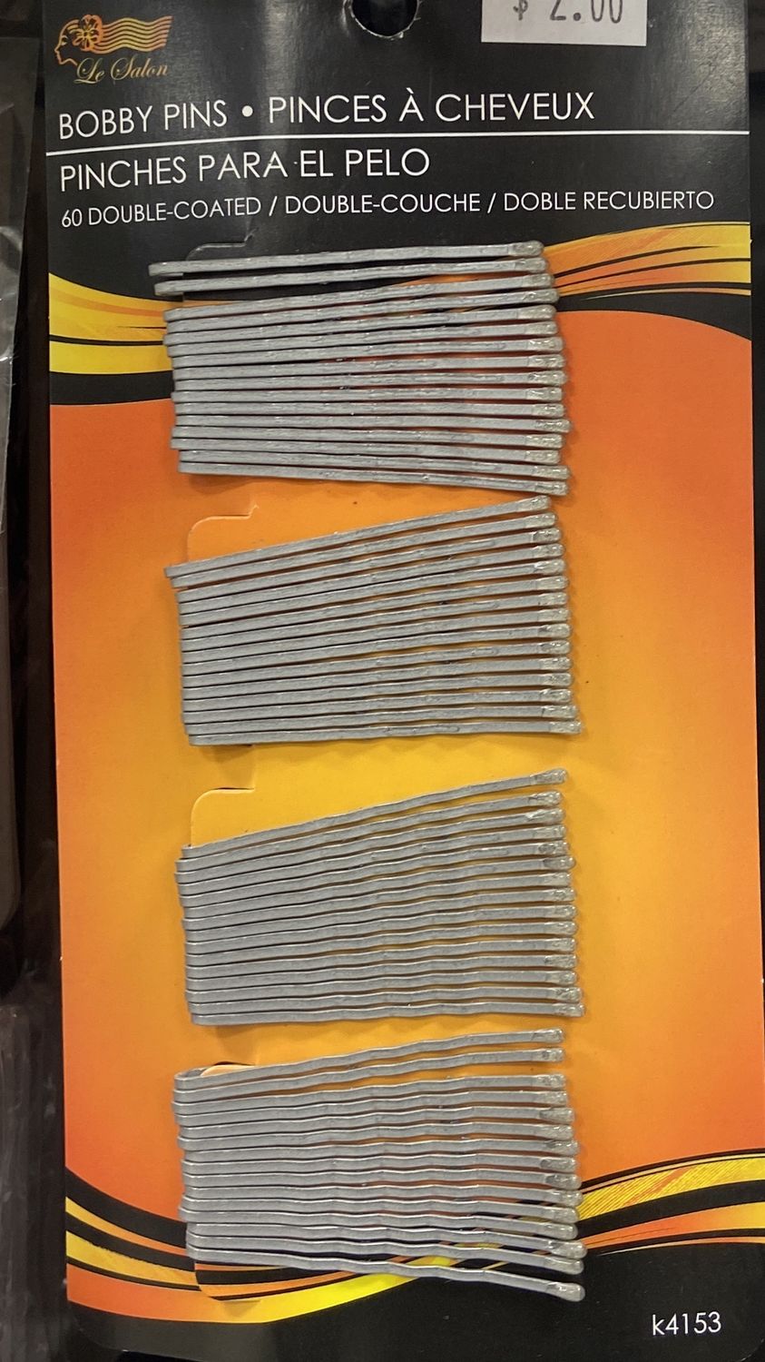 LeSalon: Silver 60pc Bobby Pins