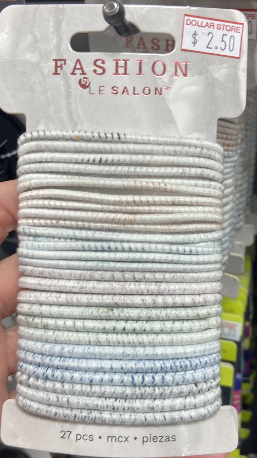 LeSalon: 27pcs Light Colored Hair Elastics