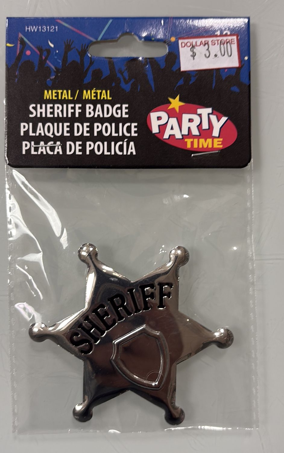 Metal sheriff badge
