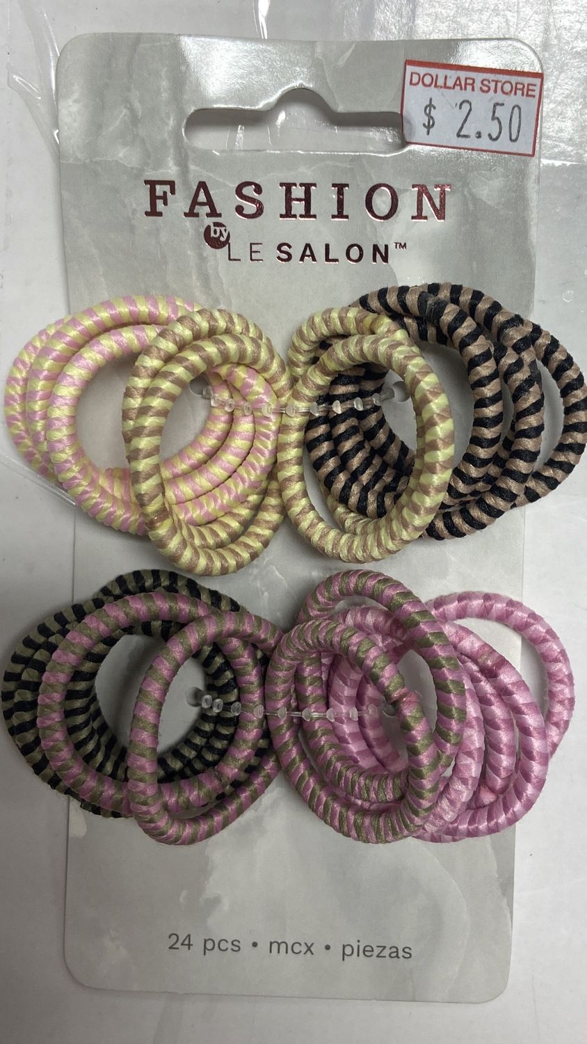 LeSalon: 24pc Asst. Color Small Elastics