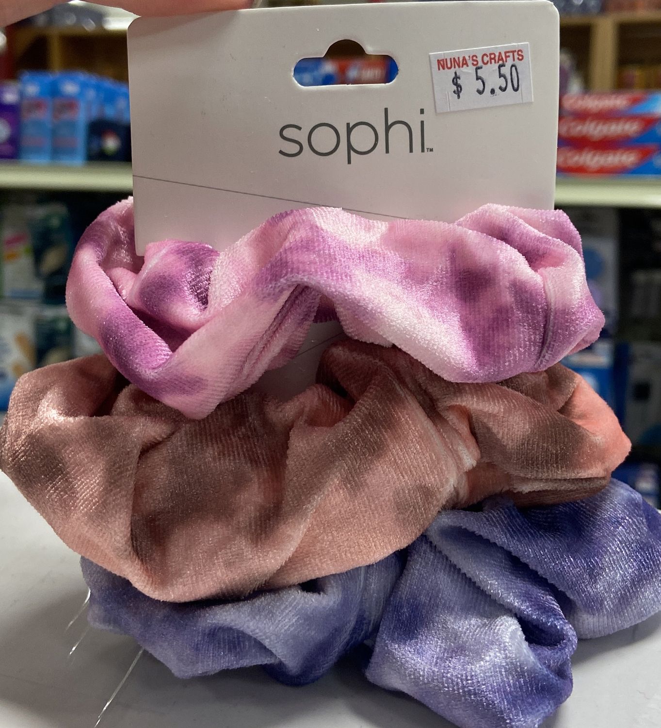 Sophi: 3pc Large Asst. Tye Dye Scrunchies