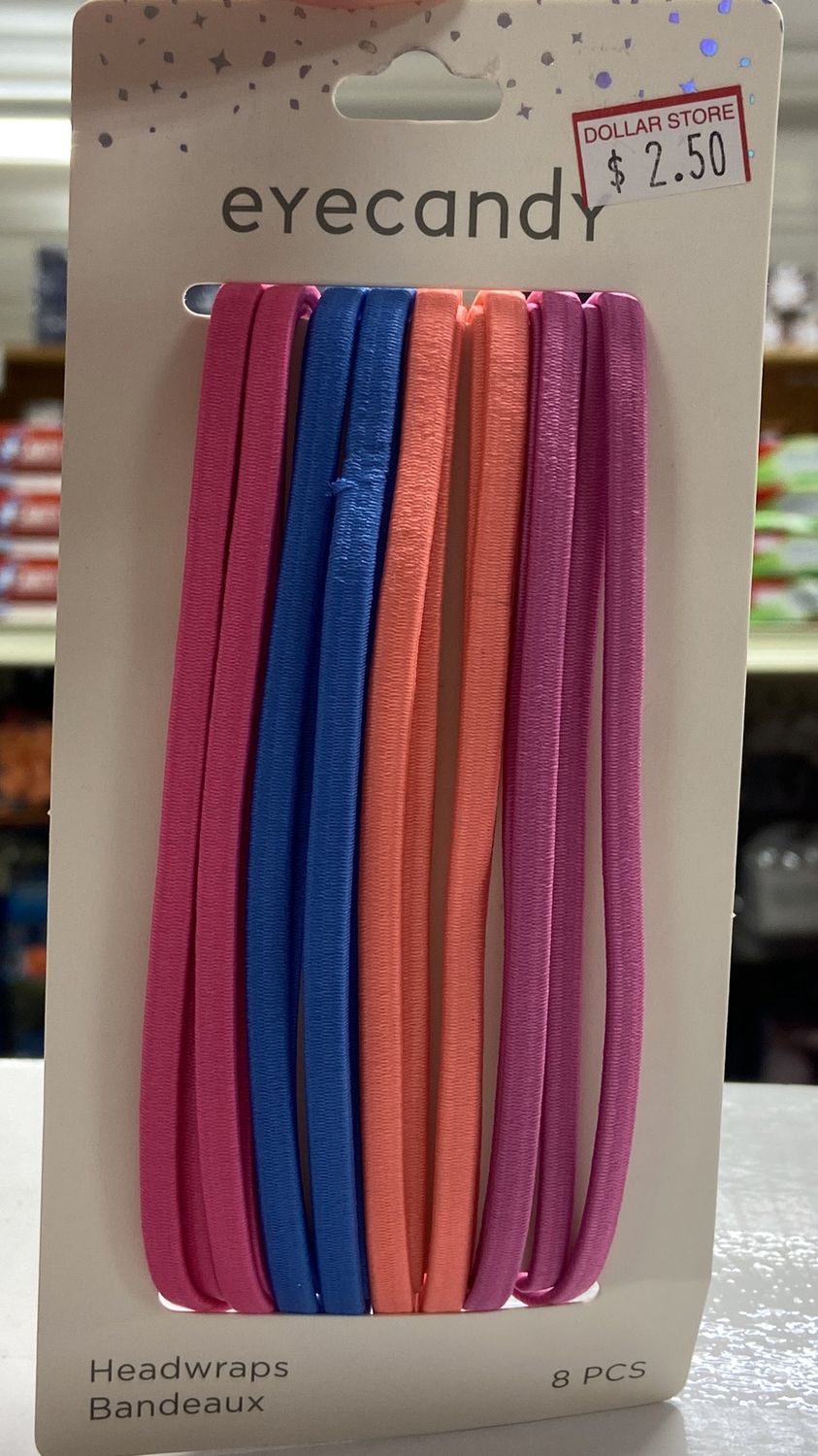 Eyecandy: 8pc Asst. Color Headwraps
