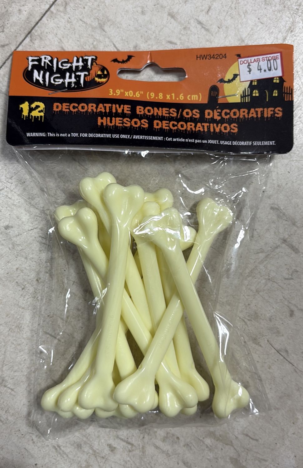 12 decorative bones