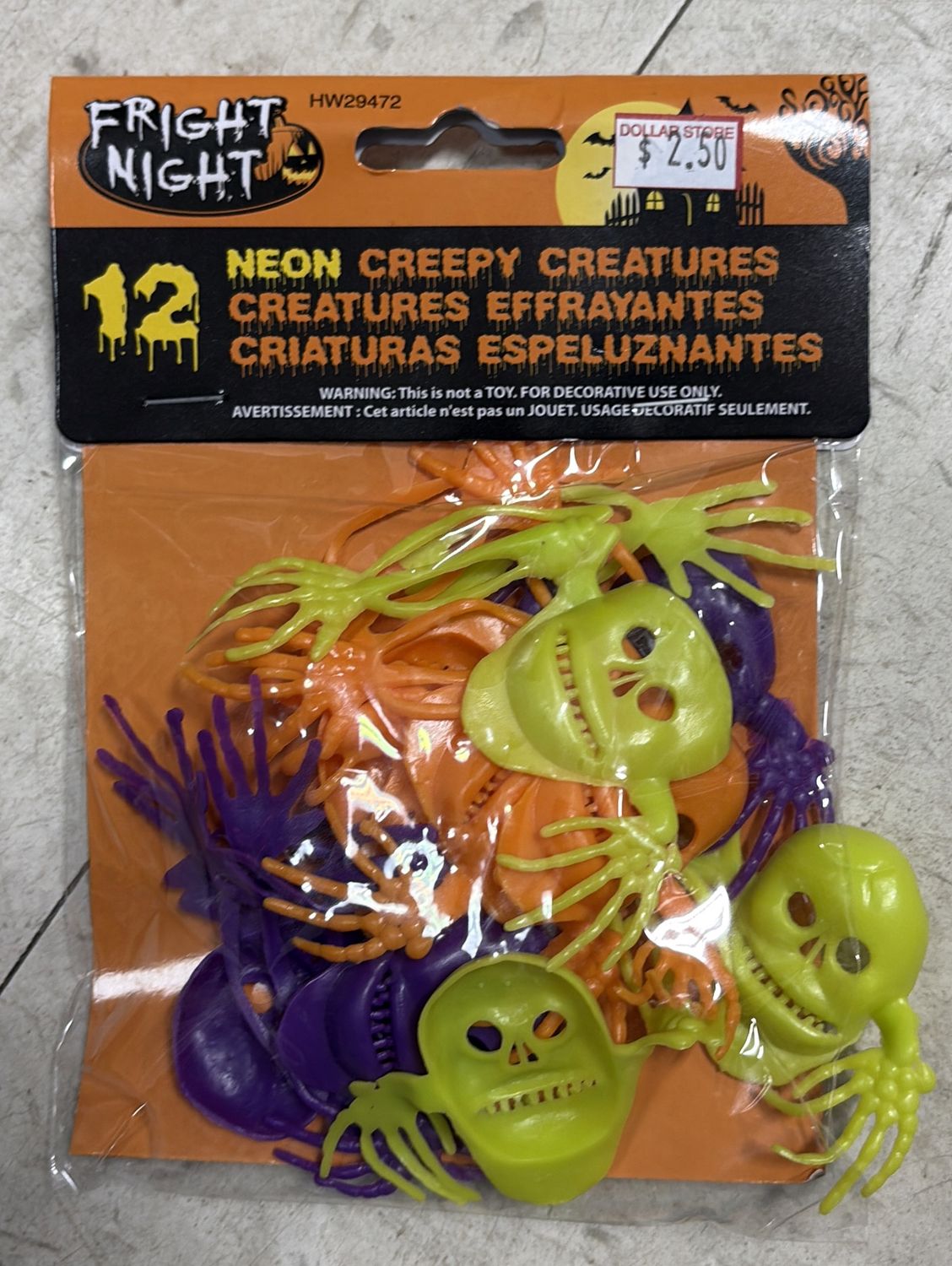 12 neon creepy creatures