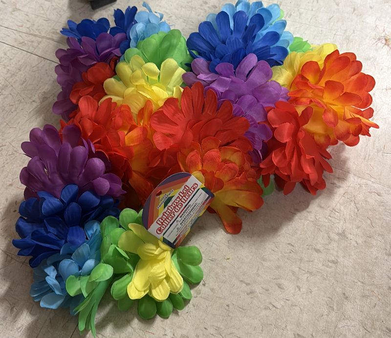 RAINBOW DELUXE LEI 36IN