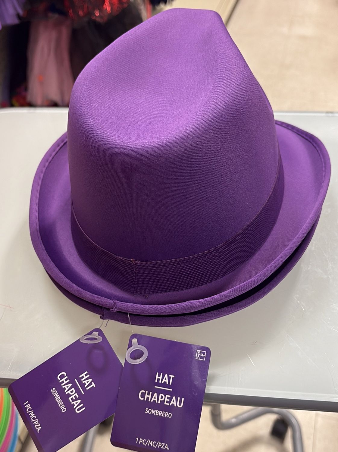 Purple hat sombrero 1pc