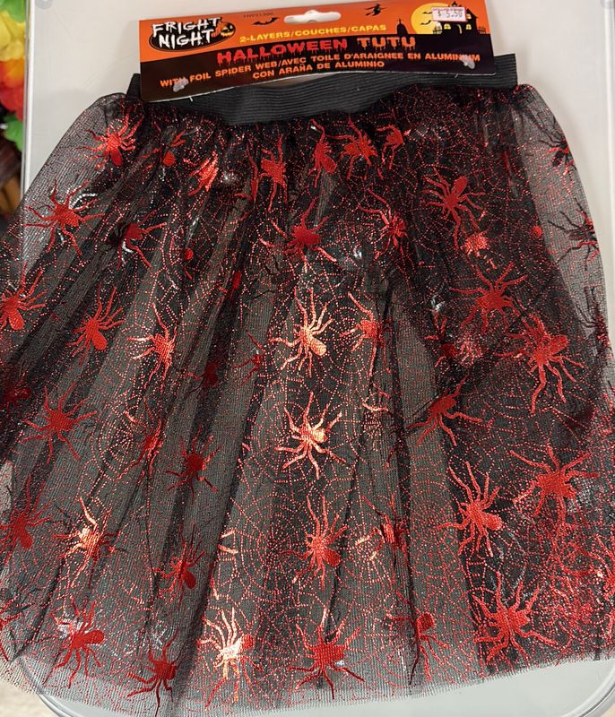 Halloween tutu spider web