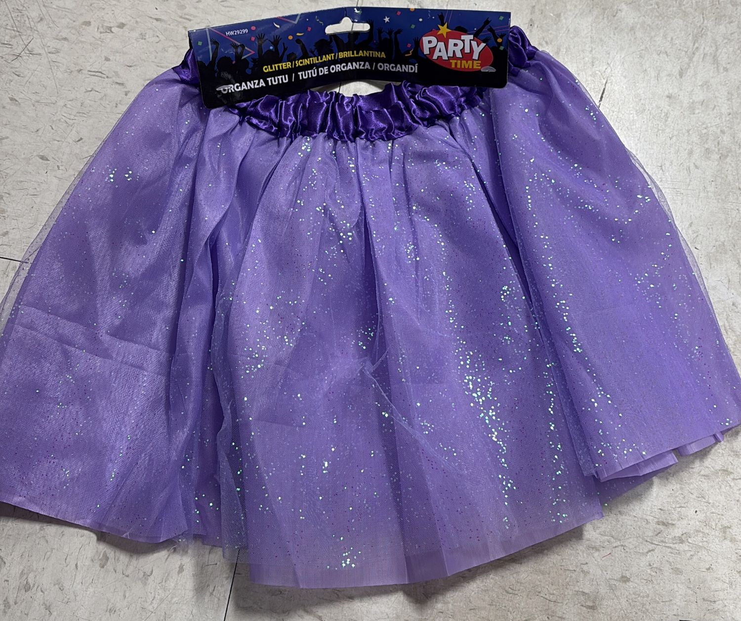 Organza tutu glitter
