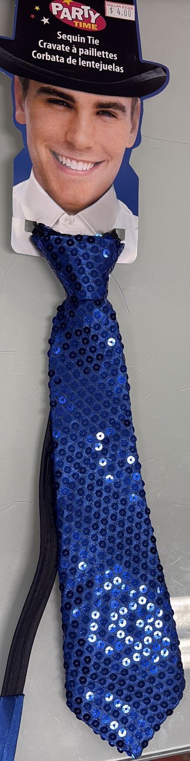 Sequin tie