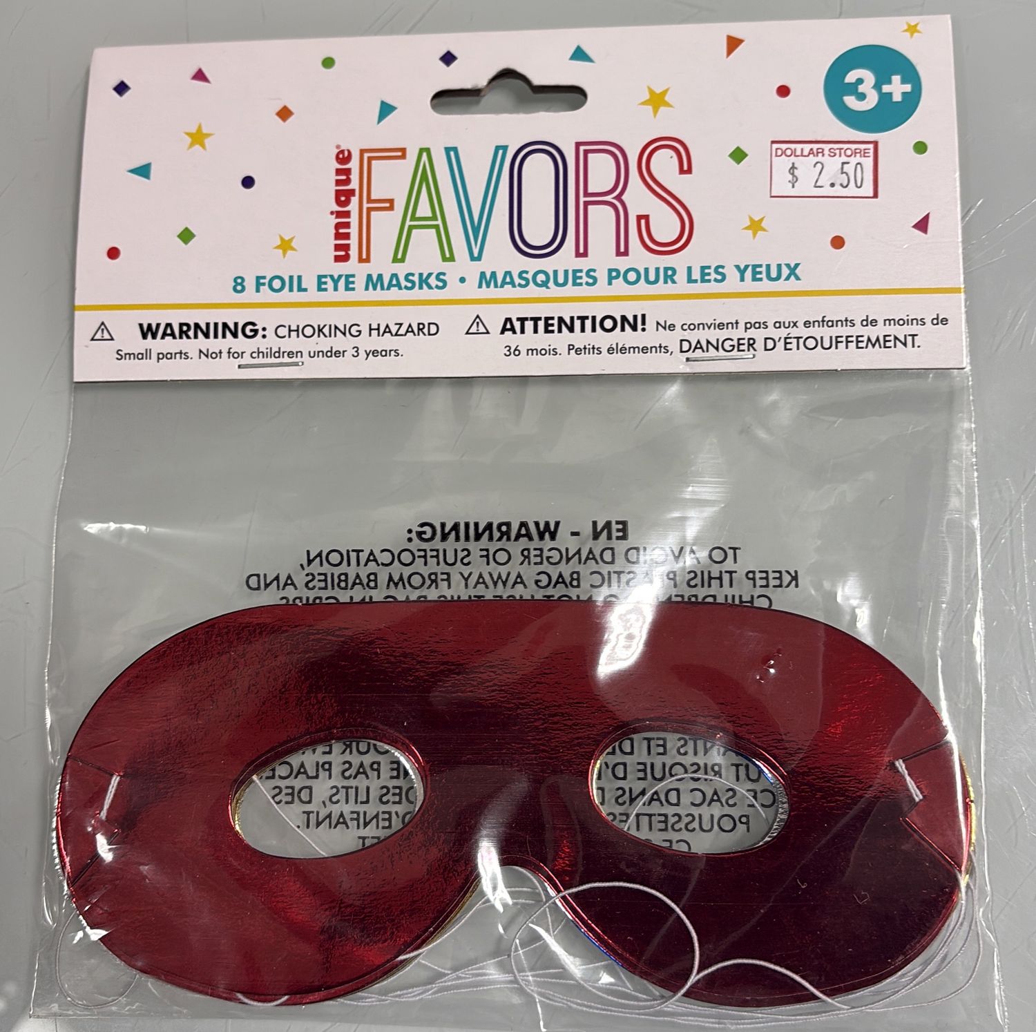 8 foil eye masks