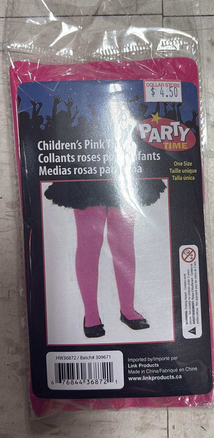 Children pink tights